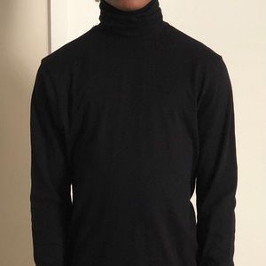 Men All Black Turtleneck